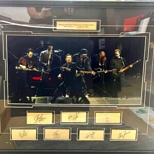 Bruce Springsteen and the E street band lithograph commemorative plaque